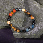 Oğlak Burcu Bileklik Dumanlı Kuvars, Dumortierit, Golden Obsidyen, Jasper, Kaplan Gözü