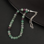 Yeşil Florit Doğal Taş Tesbih 33lük - 8mm