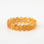 Sitrin Doğal Taş Geniş Kesim Bileklik