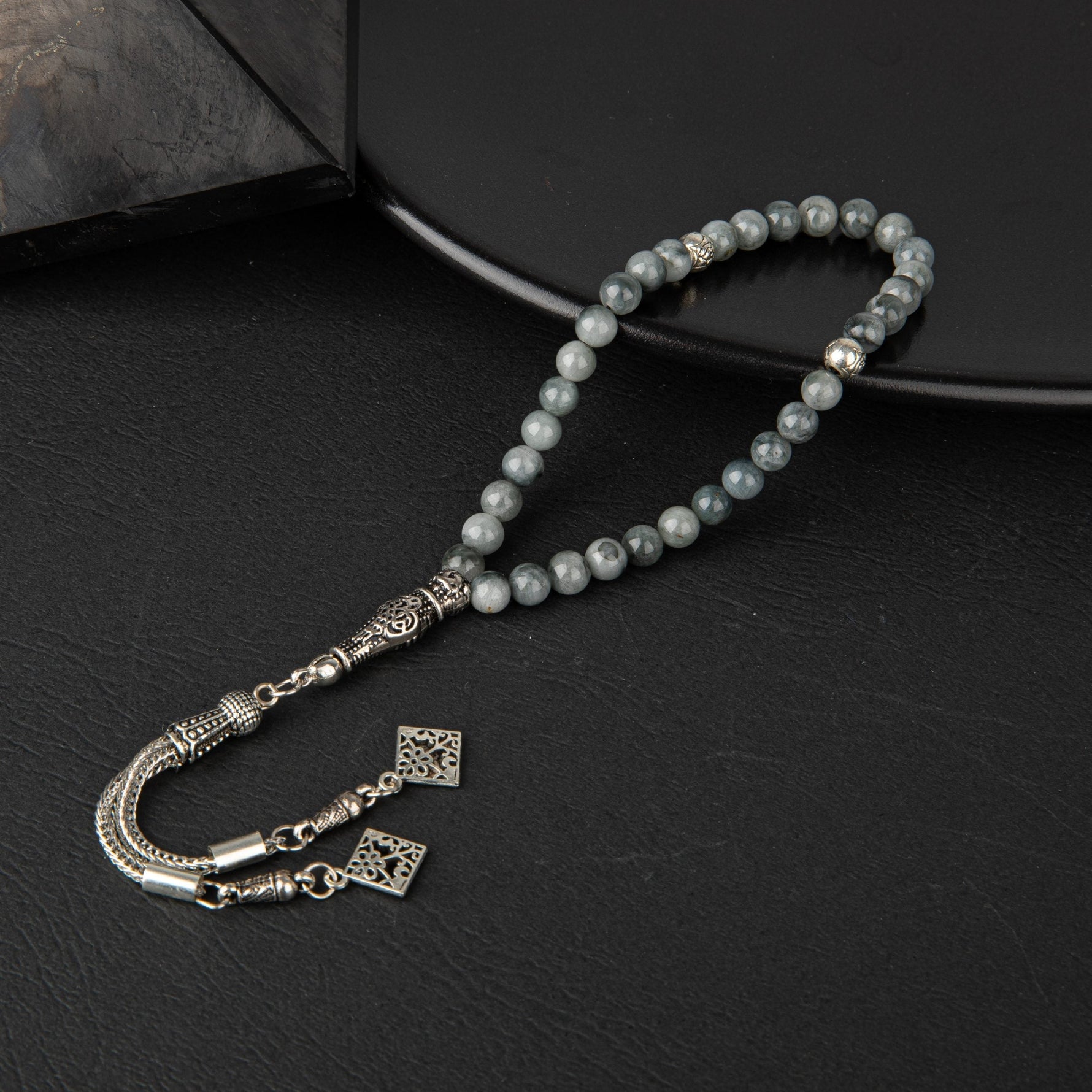 Labradorit Doğal Taş Tesbih 33lük - 6mm