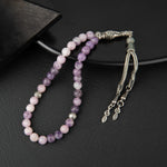 Lepidolit Doğal Taş Tesbih 33lük - 6mm