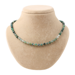 Yosunlu Akik 6 mm Düğümlü Doğal Taş Kolye