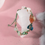 Terazi Burcu Bileklik Akuamarin, Ay Taşı, Güneş Taşı, Krizopras, Mavi Apatit, Pembe Kuvars, Yeşil Aventurin