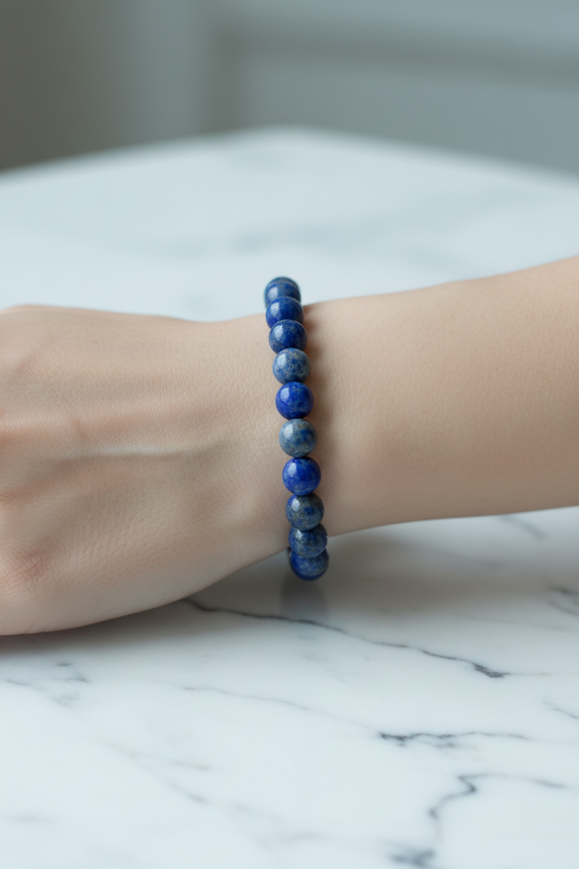 Lapis Lazuli 8mm Doğal Taş Bileklik