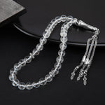 Kristal Kuvars Doğal Taş Tesbih 33lük - 8mm