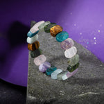 Balık Burcu Bileklik Akuamarin, Ametist, Kaplan Gözü, Labradorit, Mavi Apatit, Pembe Kuvars, Yeşim