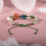 Terazi Burcu Bileklik Akuamarin, Ay Taşı, Güneş Taşı, Krizopras, Mavi Apatit, Pembe Kuvars, Yeşil Aventurin