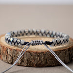 Labradorit 3-4mm Çift Sıra Doğal Taş Bileklik