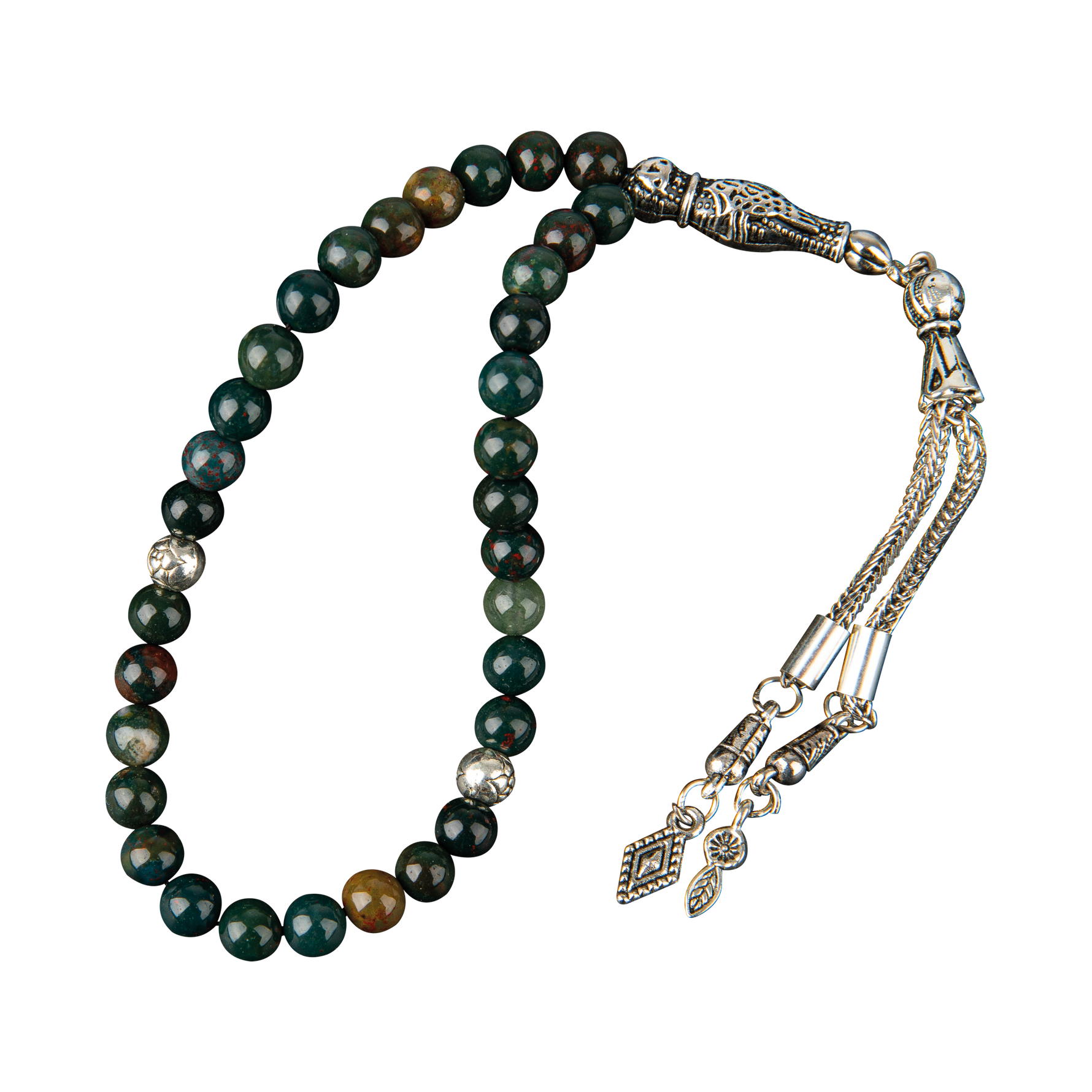 Kan Taşı Doğal Taş Tesbih 33lük - 6mm