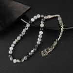 Rutilli Kuvars Doğal Taş Tesbih 33lük - 6mm