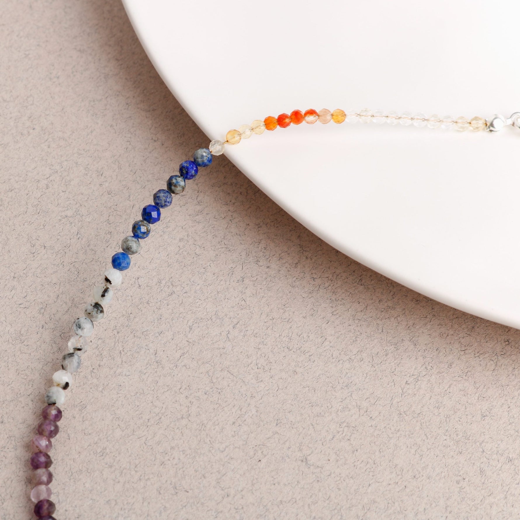 Çakra Kolye Amazonit, Ametist, Jasper, Karnelyan Akik, Lapis Lazuli