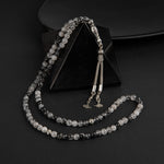 Rutilli Kuvars Doğal Taş Tesbih 99luk - 6mm