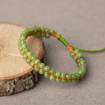 Yeşim 4mm Çift Sıra Doğal Taş Bileklik