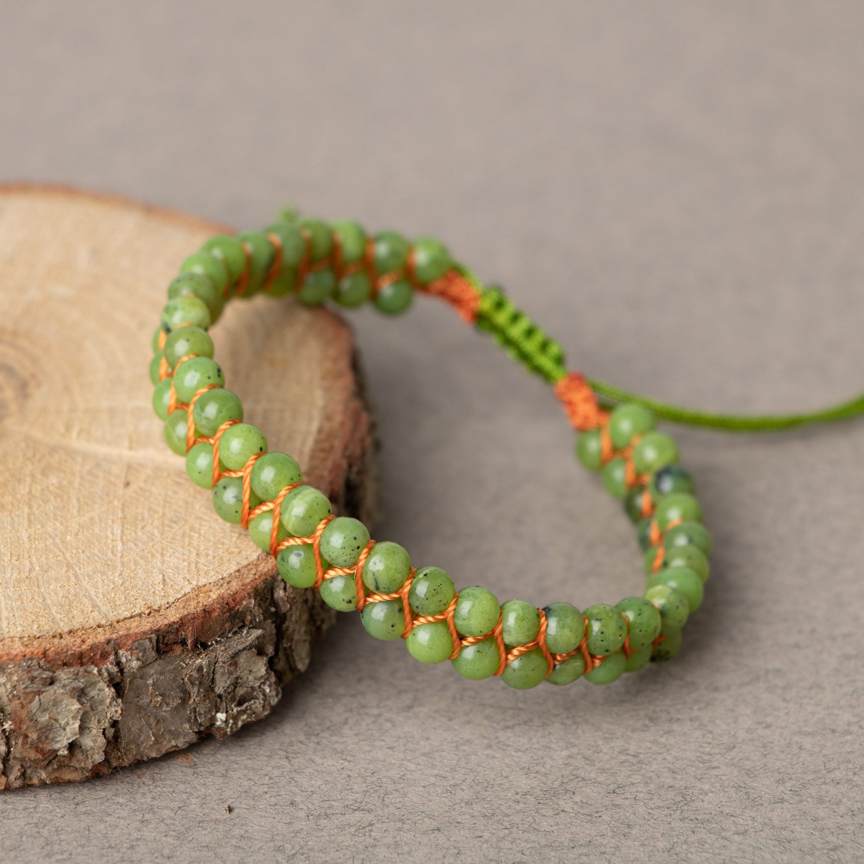 Yeşim 4mm Çift Sıra Doğal Taş Bileklik