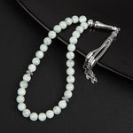 Mavi Larimar Doğal Taş Tesbih 33lük - 8mm