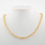 Sitrin 6 mm Dizi Doğal Taş Kolye