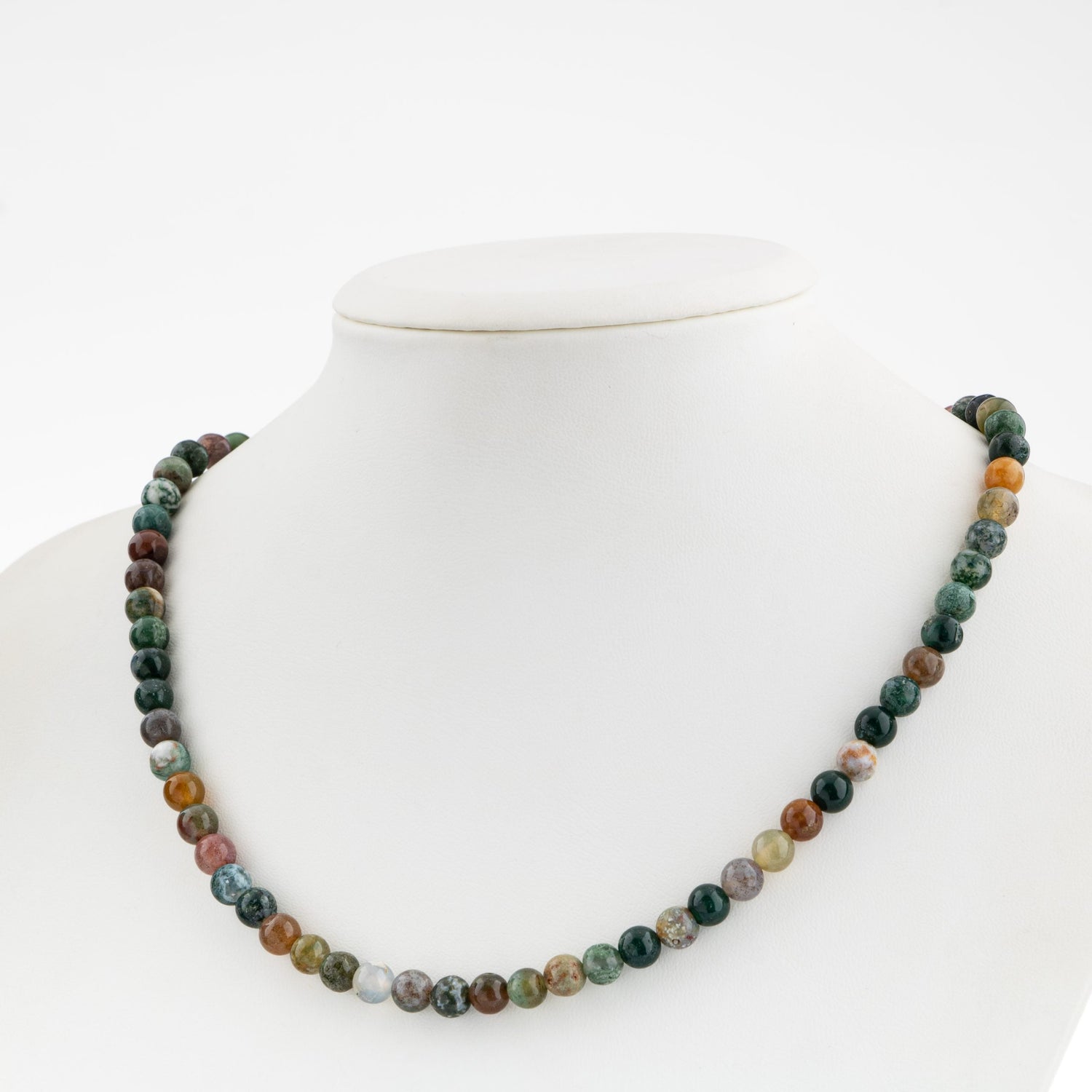 Hint Akiği 6 mm Dizi Doğal Taş Kolye