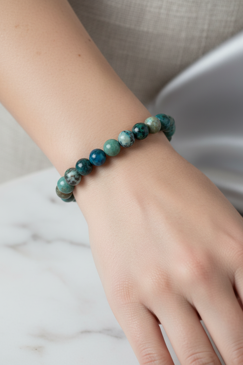 Krizokol 8mm Doğal Taş Bileklik