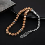 Sarı Lav Taşı Doğal Taş Tesbih 33lük - 8mm