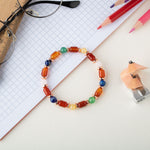 Kız Öğrenci Doğal Taş Bileklik-Kırmızı Akik-Yeşil Aventurin-Lapis Lazuli-Ay Taşı-Kalsit-Sodalit-Pembe Kuvars-Hematit