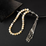 Aragonit Doğal Taş Tesbih 33lük - 6mm