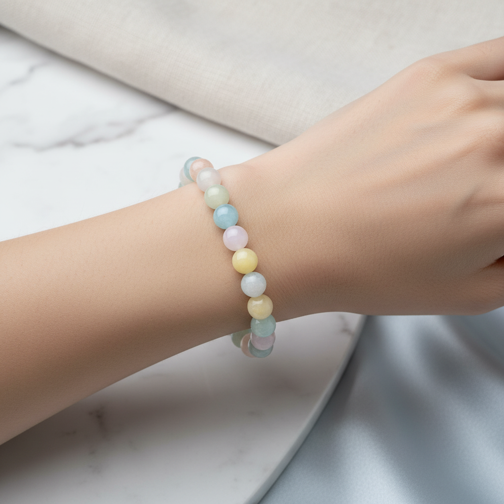 Heliodor 10 mm Doğal Taş Bileklik – Özel Tasarım