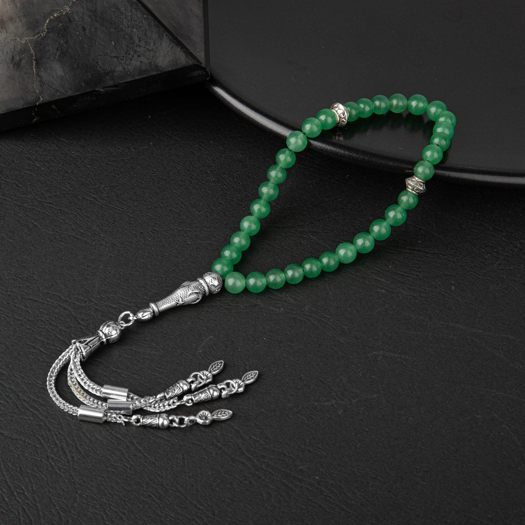 Yeşil Aventurin Doğal Taş Tesbih 33lük - 6mm