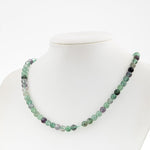 Yeşil Florit 6 mm Dizi Doğal Taş Kolye