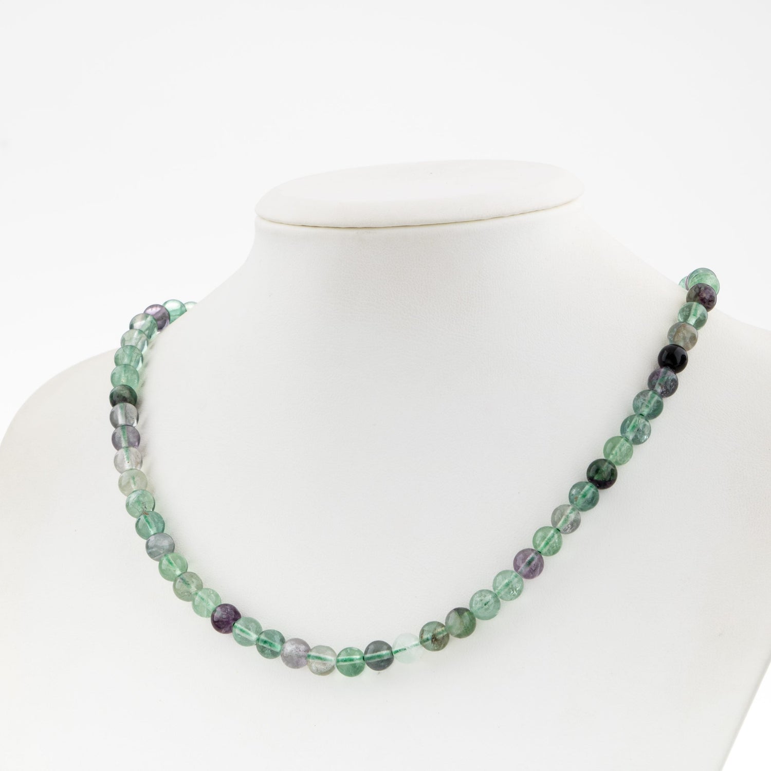 Yeşil Florit 6 mm Dizi Doğal Taş Kolye