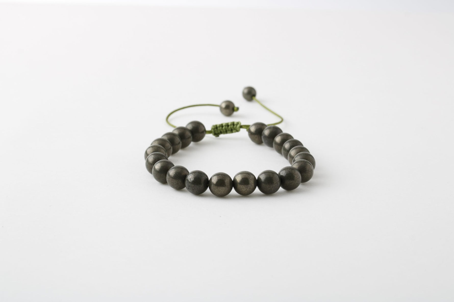 Pirit 8mm Merdiven Kapama Doğal Taş Bileklik