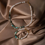 İnci-Krizokol Doğal Taş Takı Seti