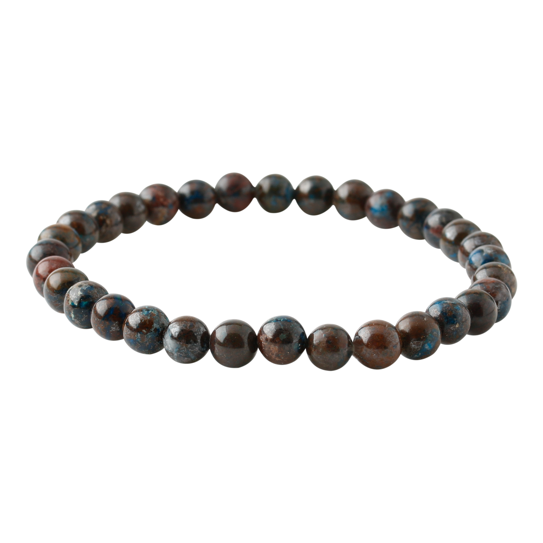 Azurit 6mm Doğal Taş Bileklik