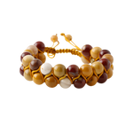 Jasper 8mm Çift Sıra Makrome Doğal Taş Bileklik