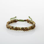 Tsavorit Lal 4mm Çift Sıra Doğal Taş Bileklik