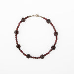 Lal Doğal Taş Gümüş Bileklik