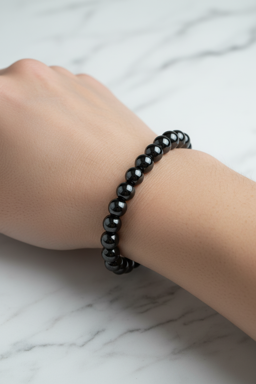 Hematit 8mm Doğal Taş Bileklik