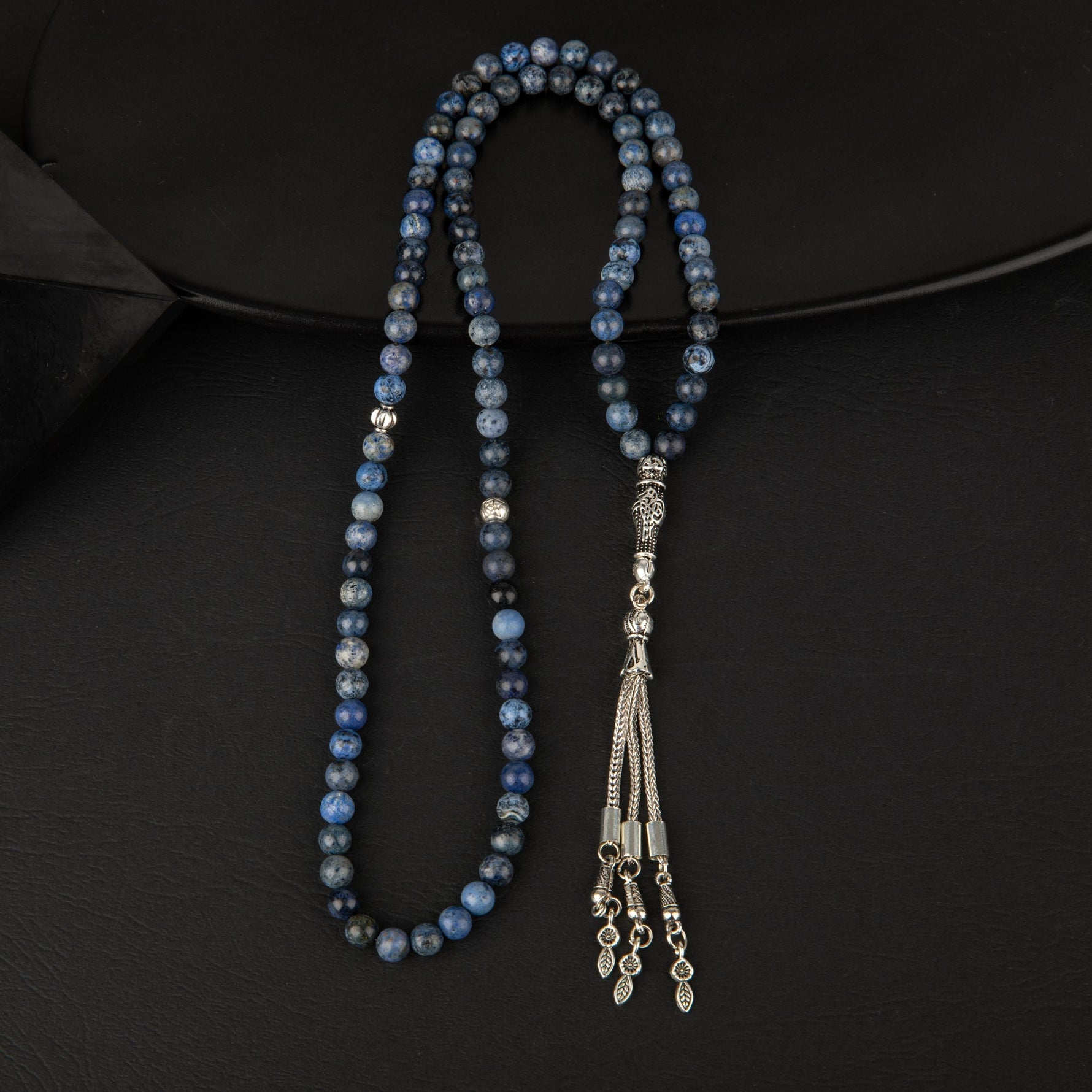 Sodalit Doğal Taş Tesbih 99luk - 6mm