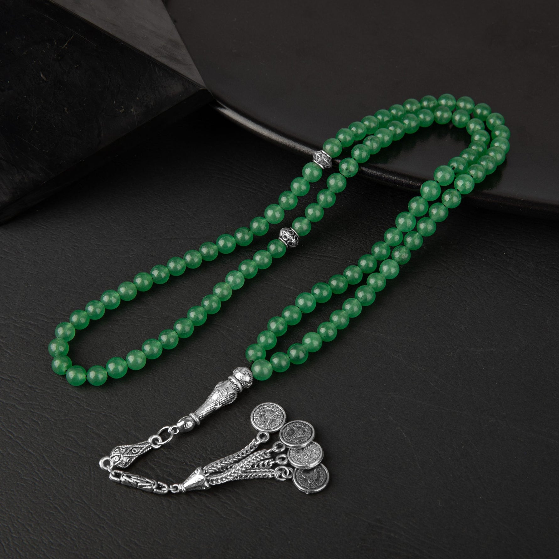 Yeşil Aventurin Doğal Taş Tesbih 99luk - 6mm