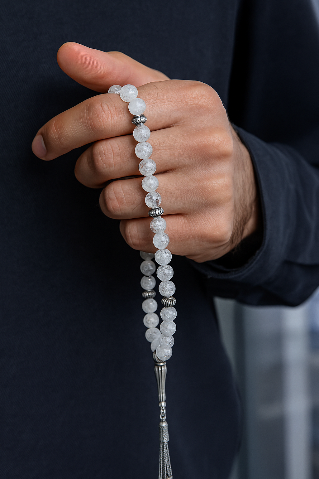 Sertifikalı Necef 33’lük Doğal Taş Tesbih – 8 mm