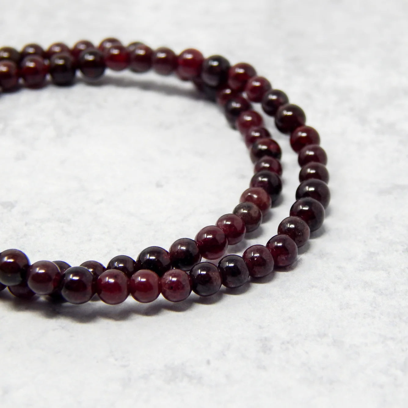 Sertifikalı Garnet (Lal Taşı) Doğal Taş Bileklik – 6 mm