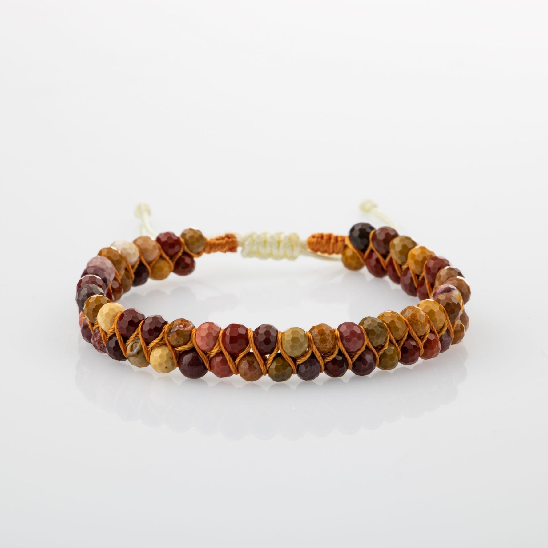 Jasper 3-4mm Çift Sıra Doğal Taş Bileklik