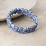  Sodalit Doğal Taş Geniş Kesim Bileklik