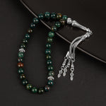 Kan Taşı Doğal Taş Tesbih 33lük - 8mm