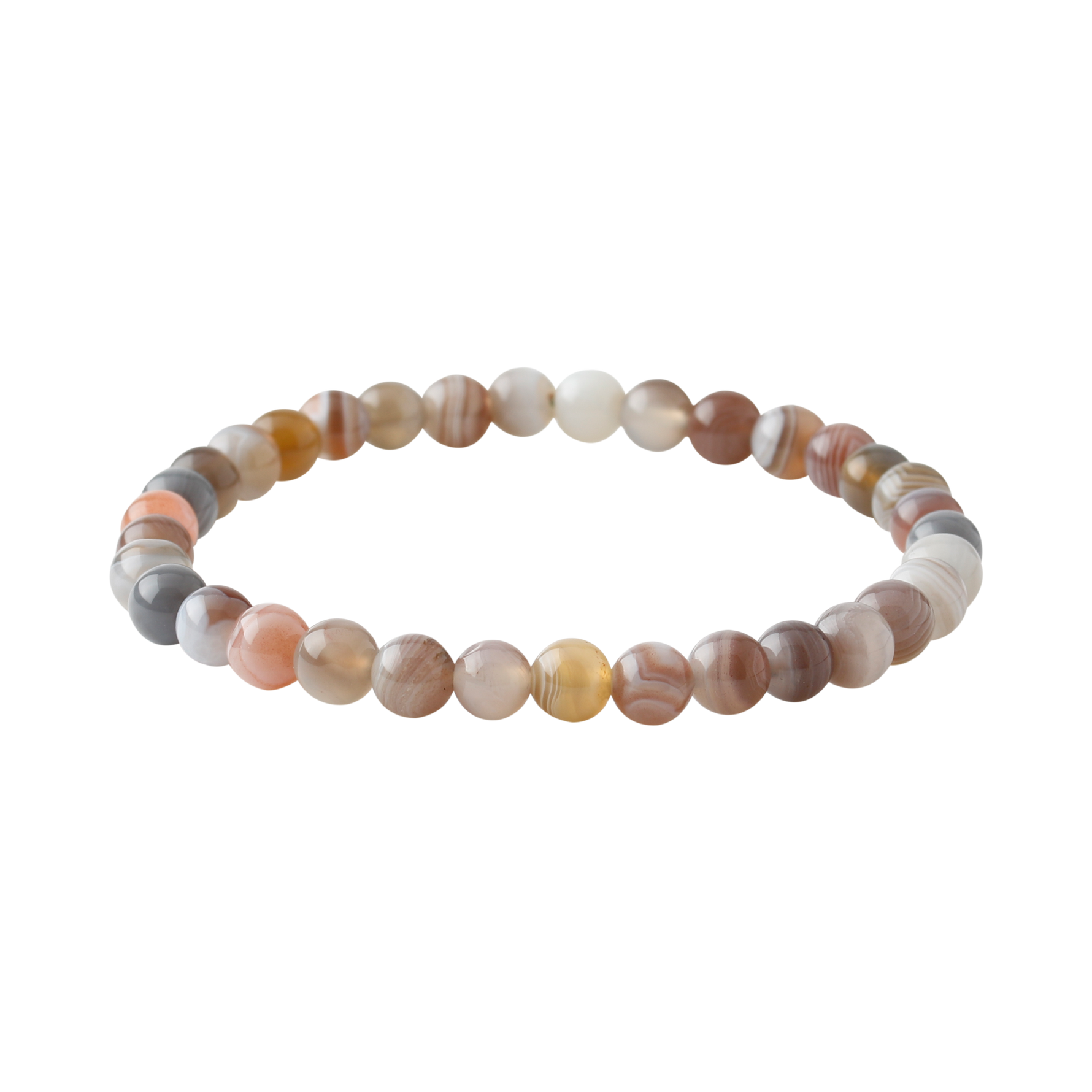 Botswana Akiği 6mm Doğal Taş Bileklik