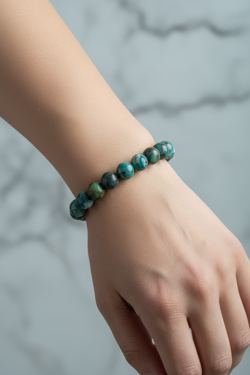 Krizokol 10mm Doğal Taş Bileklik
