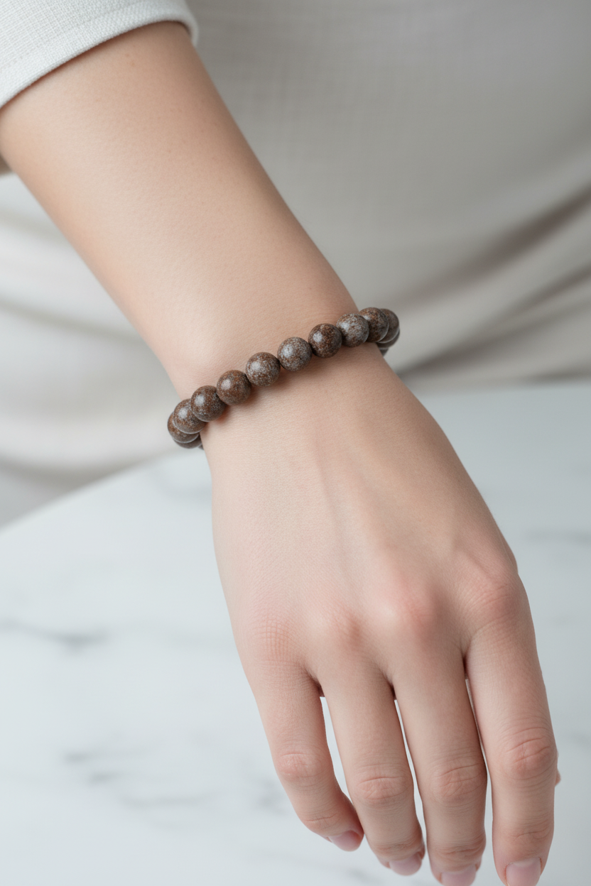 Riyolit 8mm Doğal Taş Bileklik