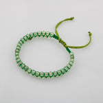 Prehnit 3-4mm Çift Sıra Doğal Taş Bileklik