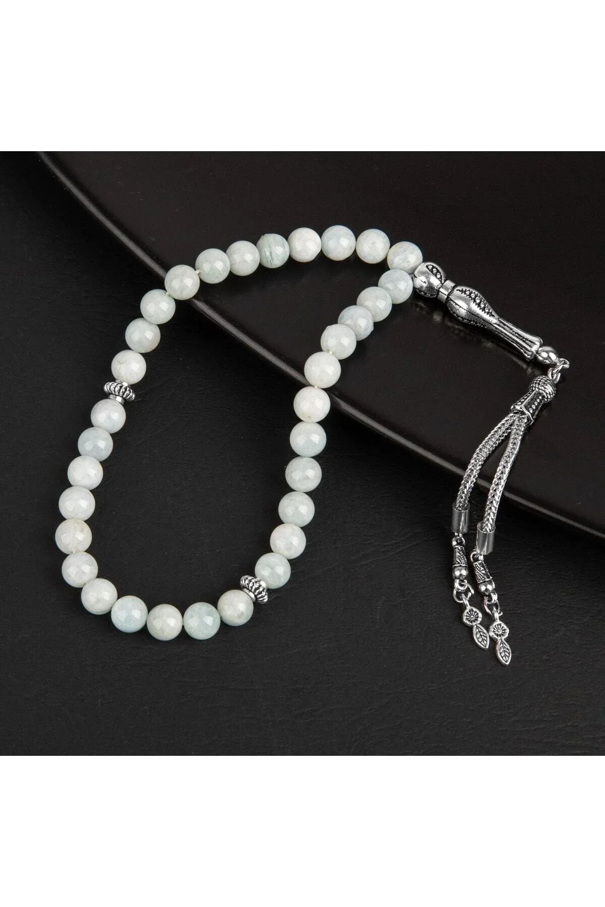 Akuamarin Doğal Taş Tesbih 33lük - 8mm