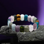 Balık Burcu Bileklik Akuamarin, Ametist, Kaplan Gözü, Labradorit, Mavi Apatit, Pembe Kuvars, Yeşim