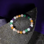 Koç Burcu Bileklik Akuamarin, Ametist, Ay Taşı, Güneş Taşı, Jasper, Pembe Kuvars, Yeşil Aventurin